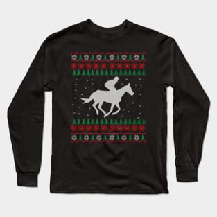 Horse Ugly Christmas Sweater Gift Long Sleeve T-Shirt